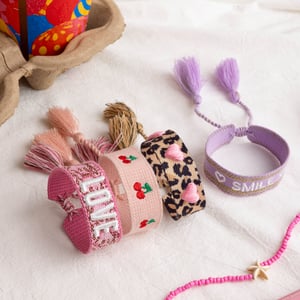 1 Piece Fashionable Series Bohemian Letter Cotton Women's Bangles h5 Picture6