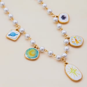 1 Piece Romantic Personality Star Stainless Steel Gold Color Women's Pendant Necklaces h5 Picture4