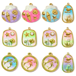 1 Piece Oceanic Stainless Steel Gold Color Women's Pendants h5 Picture5