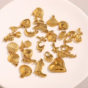 Simple Series Daily Solid Color Stainless Steel Women's Pendants h5 Picture3