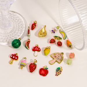 1 Pair Simple Series Cute Plant Stainless Steel Women's Pendants h5 Picture4