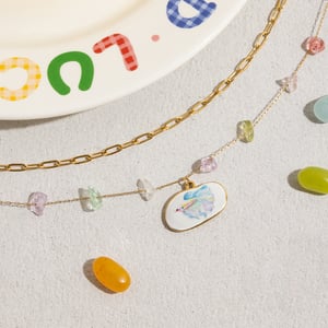 1 Piece Tropical Fish Stainless Steel Gold Color Women's Pendant Necklaces h5 Picture7