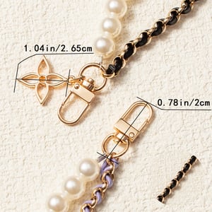 1 Piece Elegant Series Double-layer Beads Aluminum Phone Strap h5 Picture4