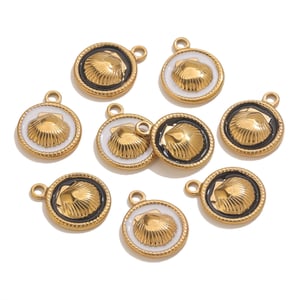 1 Piece DIY Shell Stainless Steel Women's Pendants h5 Picture4