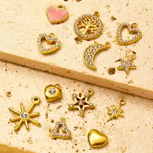1 Piece Simple Series DIY Star Stainless Steel Gold Color Women's Pendants h5 Picture4