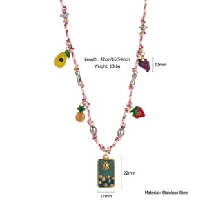 1 Piece Luxurious Series Tarot Stainless Steel Gold Color Women's Pendant Necklaces h5