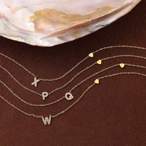 1 Piece Letter Stainless Steel Gold Color Pendant Necklace h5 Picture3