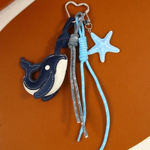 Light Luxury and Cute Little Whale PU Bag Pendant h5