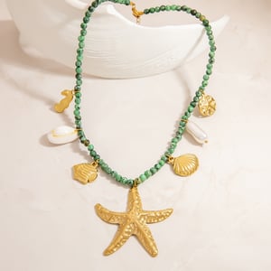 Series Vacation Turtle Stainless Steel   Gold Color  Women's Pendant Necklaces h5 Picture5