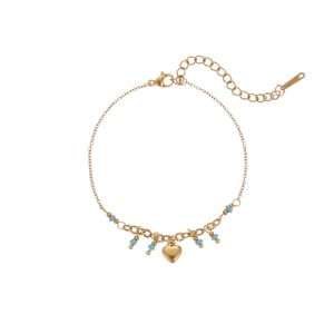 Sweet Geometric Stainless Steel Gold Color Women's Chain Bracelets h5 Picture5