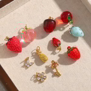1 paire de pendentifs en acier inoxydable pour femme, motif plante quotidienne h5 Image2