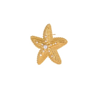 Romantic Series Vacation Star Stainless Steel Women's Stud Earrings h5 Picture5