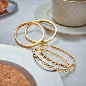 1 Piece Luxurious Series Elegant Butterfly Stainless Steel Gold Color Women's Bangles h5 Picture7