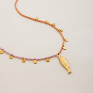 1 Piece Designable Fish Stainless Steel Gold Color Women's Pendant Necklaces h5 Picture9