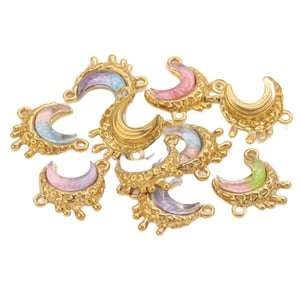 1 Piece DIY Moon Stainless Steel Women's Pendants h5 Picture6