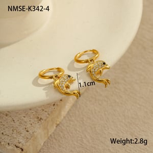 1 Pair Vacation Stainless Steel Drop Earrings h5