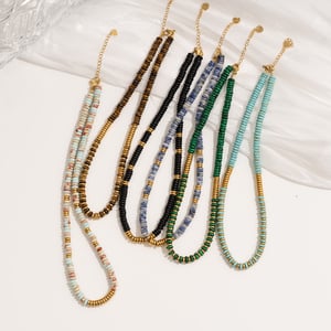 1 Piece Vintage Style Beads Natural Stones Women's Beaded Necklaces h5 Picture3