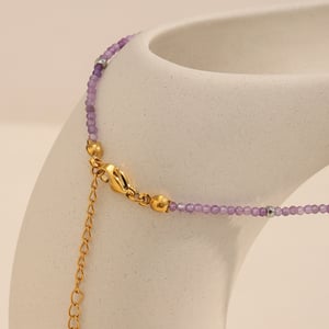 1 Piece Colorful Daily Beads Natural Stones Gold Color Women's Beaded Necklaces h5 Picture8