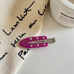 1 Pair Simple Series Cute Flower Acetate Women's Hair Clips h5 