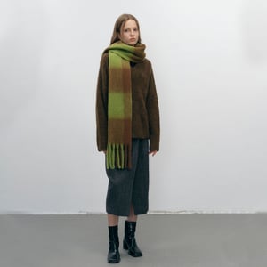 1 stuk Eenvoudige serie Klassieke geruite polyester dames wintersjaals h5 Afbeelding4