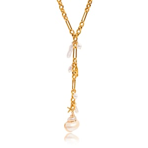 1 Piece Charming Shell Stainless Steel Gold Color Women's Pendant Necklaces h5 