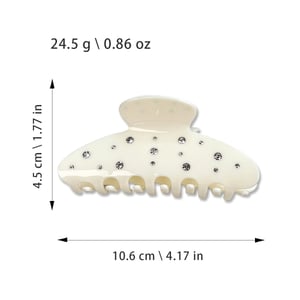 1 Piece Simple Series Classic Solid Color Acrylic Women's Hair Claws h5 Picture8