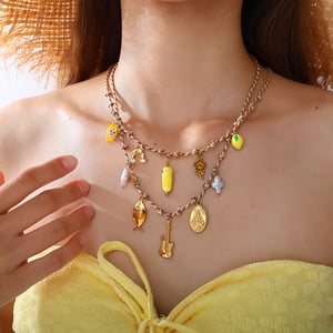 1 Piece Oceanic Stainless Steel Gold Color DIY Pendant Necklace h5 Picture4