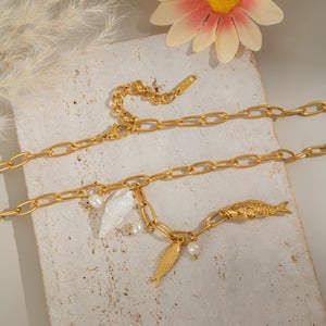 1 stuk luxe damesketting met hanger in de vorm van een natuurlijke schildpad van roestvrij staal h5 Afbeelding3