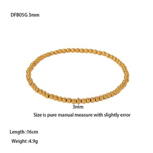 Bracelet de perles pour femme, série classique, élégant, en céramique, couleur or, motif floral h5 