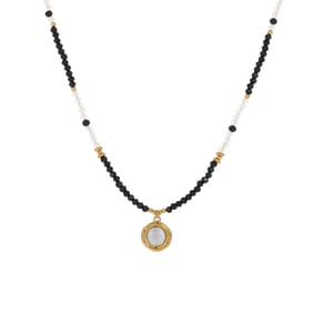 1 Piece Natural Stone Stainless Steel Pendant Necklace h5 Picture3