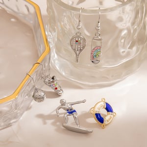 Simple Irregular Shape 925 Sterling Silver  Women's Drop Earrings h5 Picture3