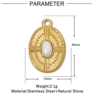 1 Piece Luxurious Sun Natural Stones Women's Pendants h5 Picture2