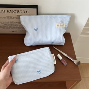 1 Piece Fresh Striped Series Women's Makeup Bag h5 Picture3