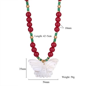 1 Piece Gorgeous Butterfly Natural Stones Women's Beaded Necklaces h5 Picture2