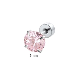1 Stück Edelstahl Zirkon Piercing Ohrring h5 Bild2