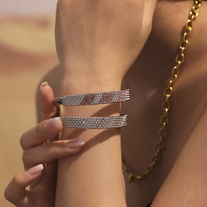 1 Piece Classic Circle Stainless Steel Gold Color Women's Bangles h5 Picture3
