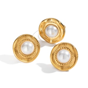 1 Paar elegante Ohrstecker aus Edelstahl für Damen der Romantischen Serie h5 Bild4