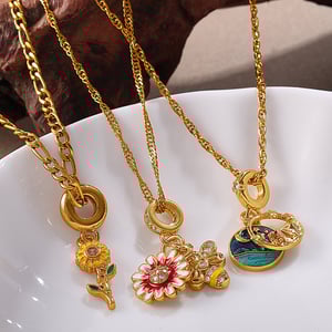 1 Piece Stainless Steel Gold Color Pendant Necklace h5 Picture3