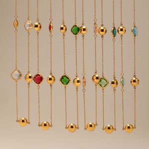 1 Piece Retro Rectangle Stainless Steel Gold Color Women's Pendant Necklaces h5 Picture3