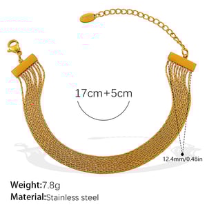 Kette Edelstahl Gold Farbe Halskette Set h5 