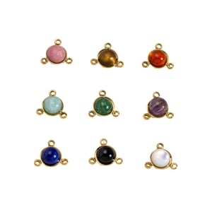 1 Piece Simple  Retro Irregular Shape Circle Natural Stones Women's Pendants h5 Picture4