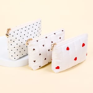 1 Piece Romantic Series Sweet Heart Makeup Bag h5 Picture3
