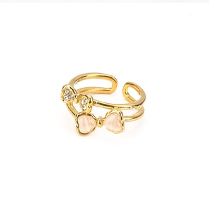 1 Piece Bow Knot Stainless Steel  Gold Color Statement Ring h5 Picture4