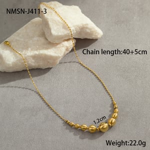 1 Piece Geometric Stainless Steel Gold Color Pendant Necklace h5
