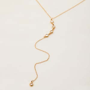 1 stuk delicate kwastjes roestvrij staal goudkleurige dames hanger kettingen h5 Afbeelding7