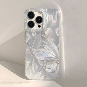 1 Pair TPU High-grade Gradient Rendering Simple Phone Case h5 Picture3