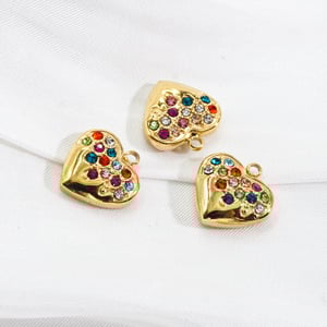 1 Piece Luxurious  Classic Heart Stainless Steel  Women's Pendants h5 Picture3