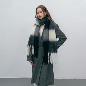 1 stuk Eenvoudige serie Klassieke geruite polyester dames wintersjaals h5 