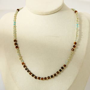 1 Piece Classic Natural Stones Beaded Necklace h5 Picture4
