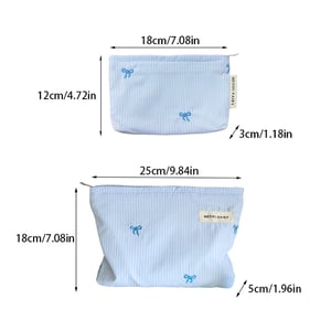 1 Piece Fresh Striped Series Women's Makeup Bag h5 Picture5
